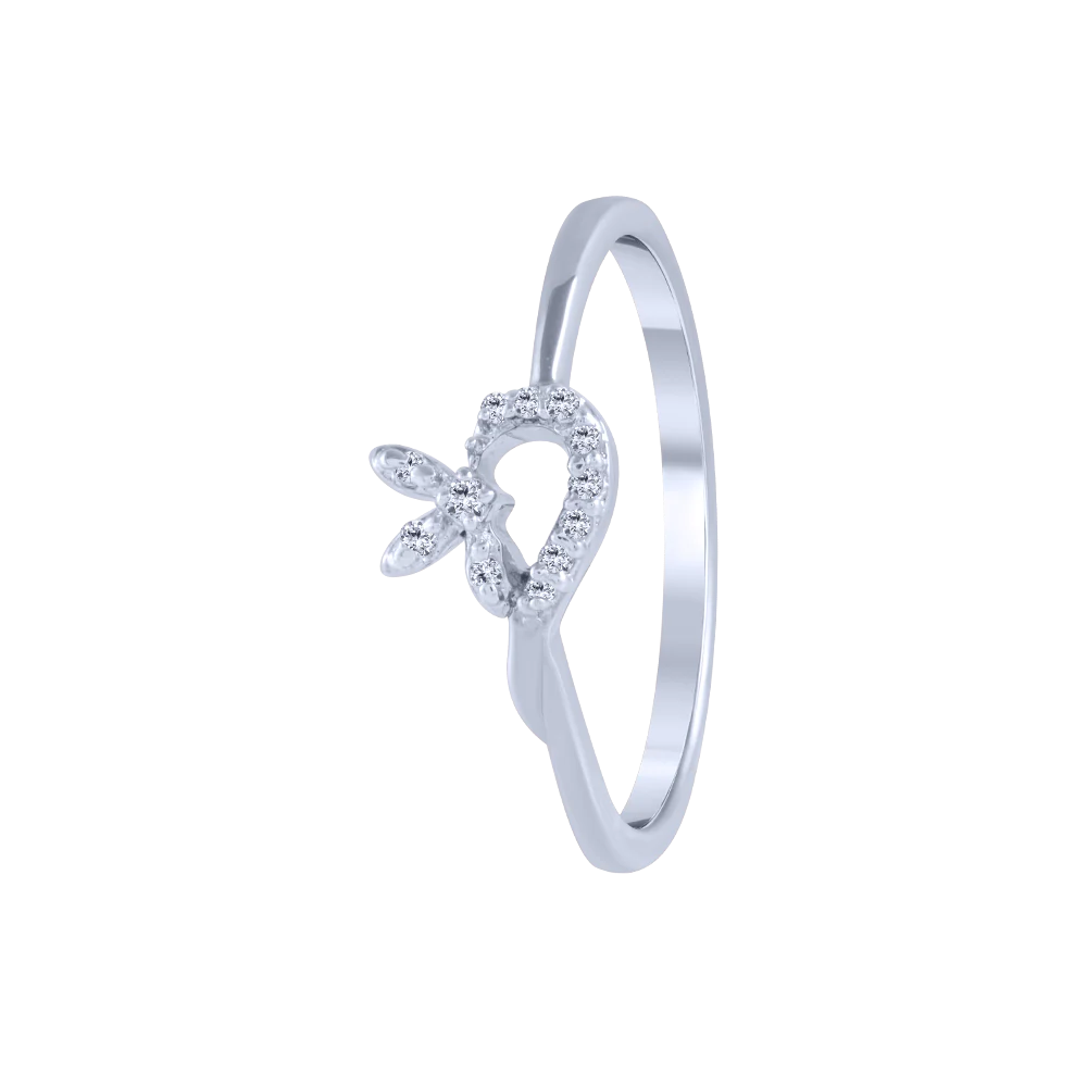 18KT (750) White Gold And Diamond Ring For Women