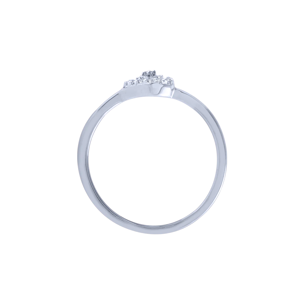 18KT (750) White Gold And Diamond Ring For Women - Image 3