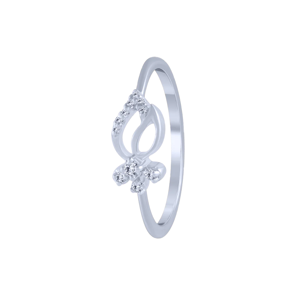 18KT (750) White Gold And Diamond Ring For Women