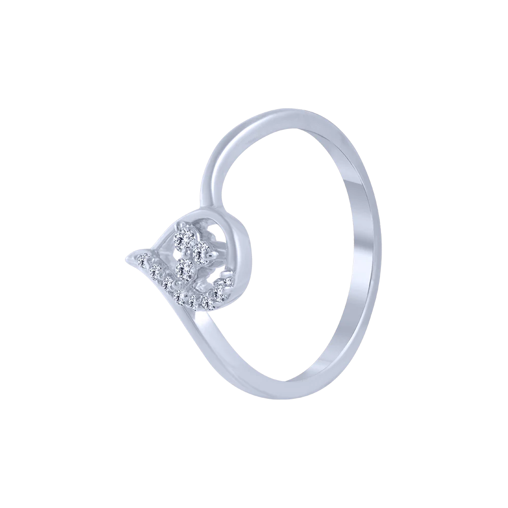 18KT (750) White Gold And Diamond Ring For Women - Image 2