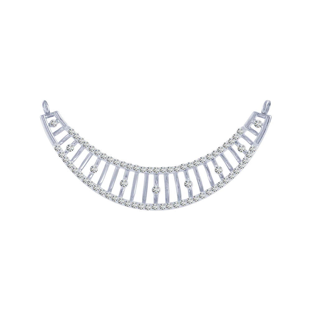 18KT (750) White Gold And Solitaire Pendant For Women