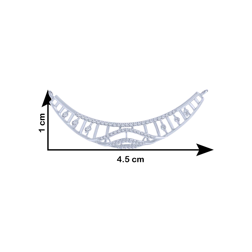 18KT (750) White Gold And Solitaire Pendant For Women - Image 4