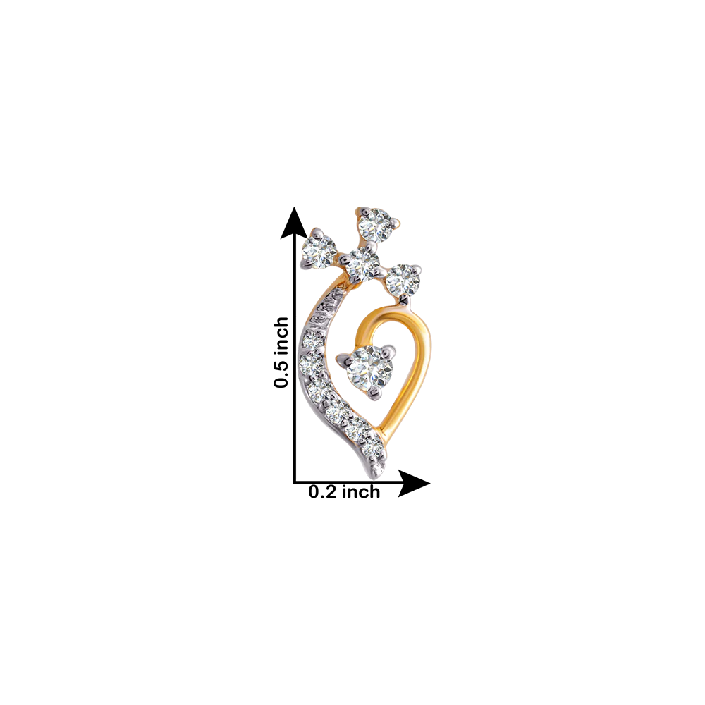 18KT (750) Yellow Gold And Diamond Clip-on Earrings For Women - Image 4