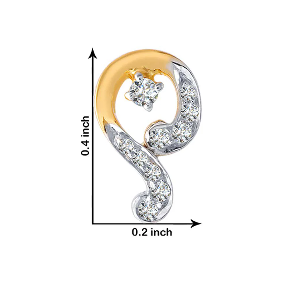 18KT (750) Yellow Gold And Diamond Clip-on Earrings For Women - Image 4
