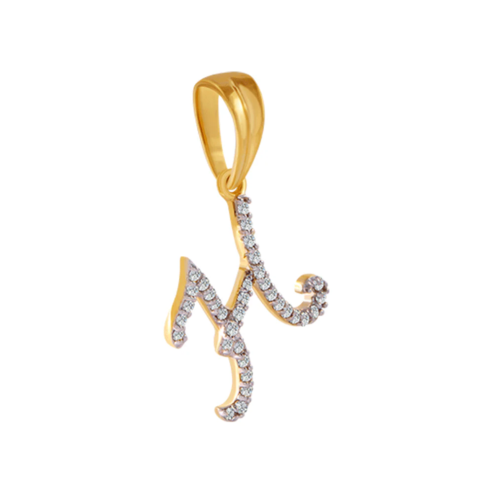 18KT (750) Yellow Gold And Diamond Pendant For Women - Image 3