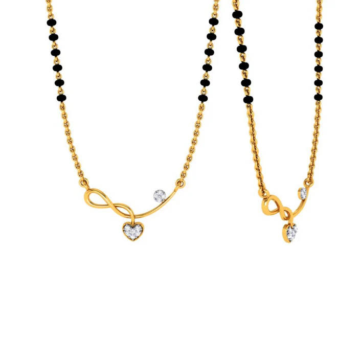 18KT (750) Yellow Gold And Diamond Pendant For Women - Image 9