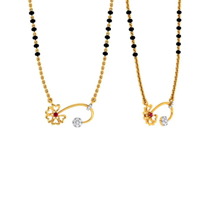 18KT (750) Yellow Gold And Diamond Pendant For Women - Image 9