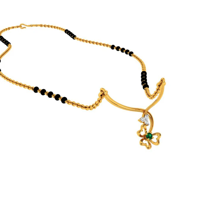 18KT (750) Yellow Gold And Diamond Pendant For Women - Image 5