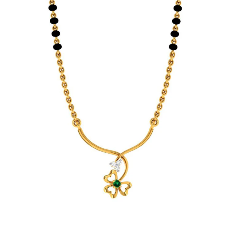 18KT (750) Yellow Gold And Diamond Pendant For Women - Image 7