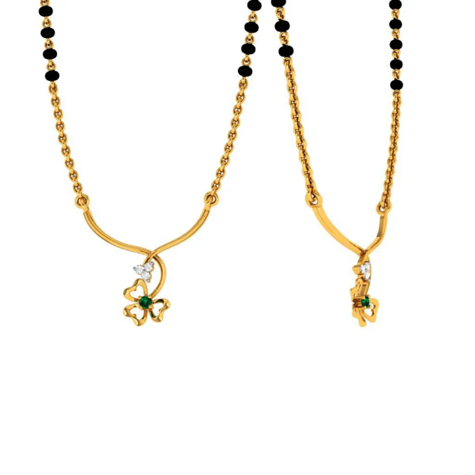 18KT (750) Yellow Gold And Diamond Pendant For Women - Image 9
