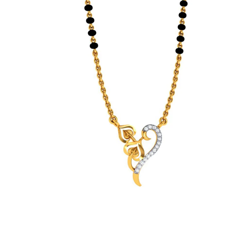 18KT (750) Yellow Gold And Diamond Pendant For Women - Image 4