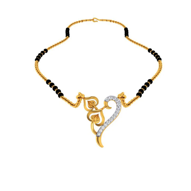 18KT (750) Yellow Gold And Diamond Pendant For Women - Image 5