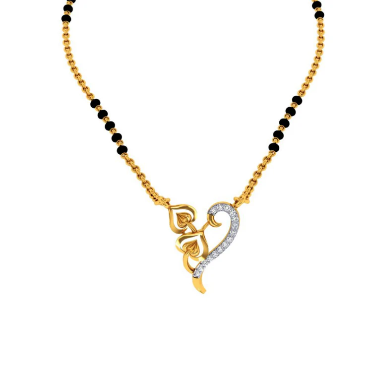 18KT (750) Yellow Gold And Diamond Pendant For Women - Image 8