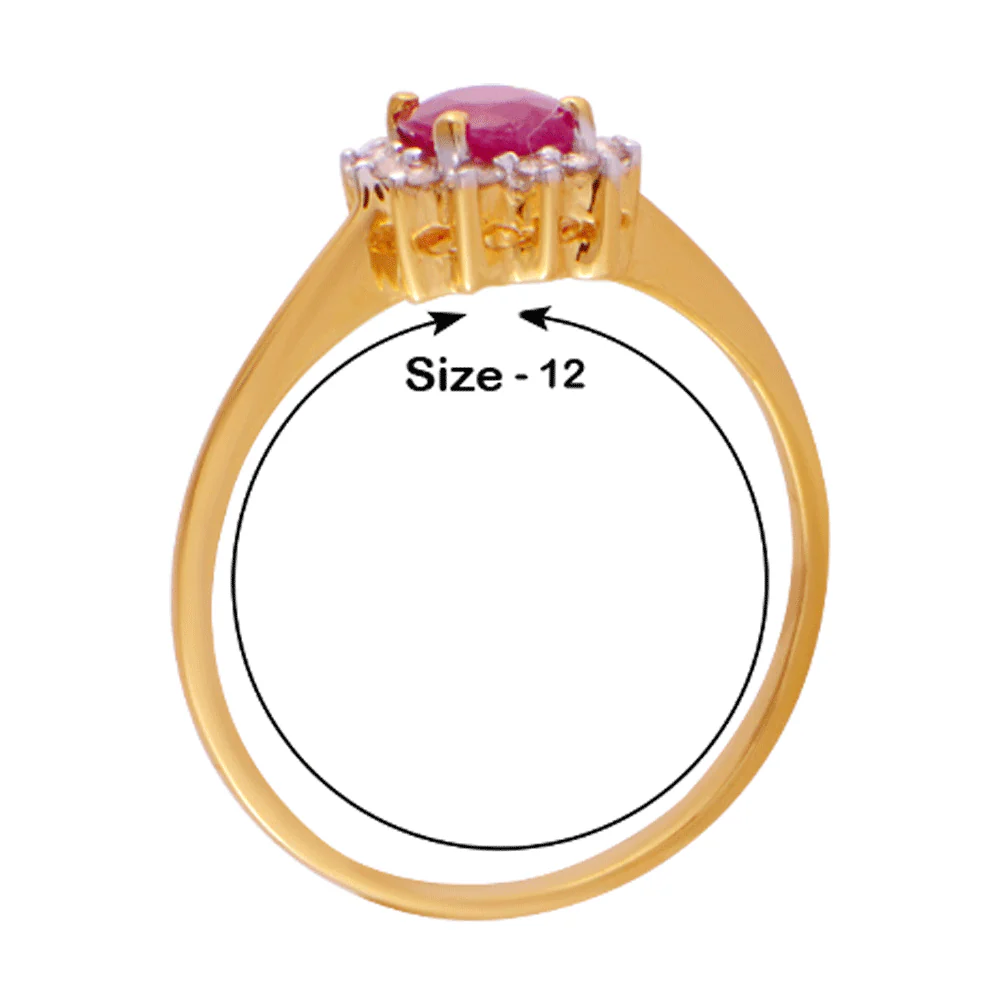 18KT (750) Yellow Gold And Diamond Ring For Women - Image 4