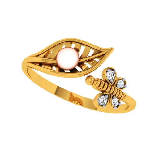 18KT (750) Yellow Gold And Diamond Ring For Women - Image 8