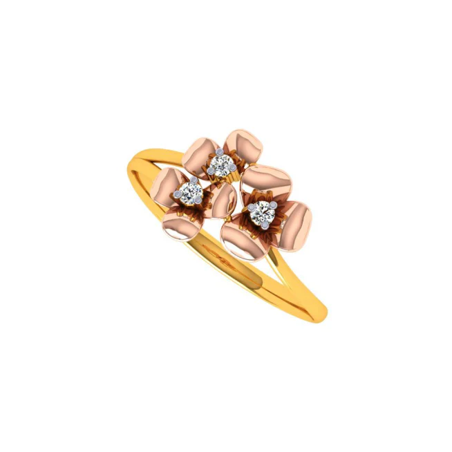 18KT (750) Yellow Gold And Diamond Ring For Women - Image 9