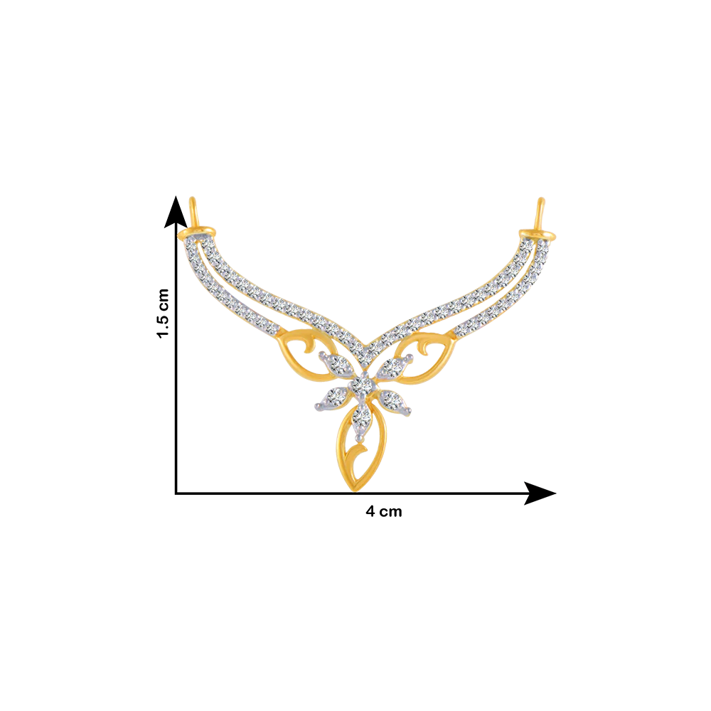 18KT (750) Yellow Gold And Solitaire Pendant For Women - Image 4