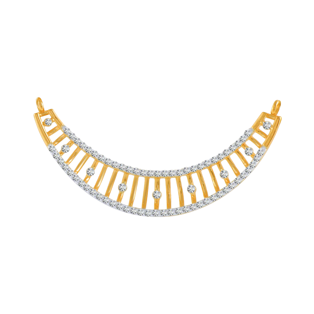 18KT (750) Yellow Gold And Solitaire Pendant For Women