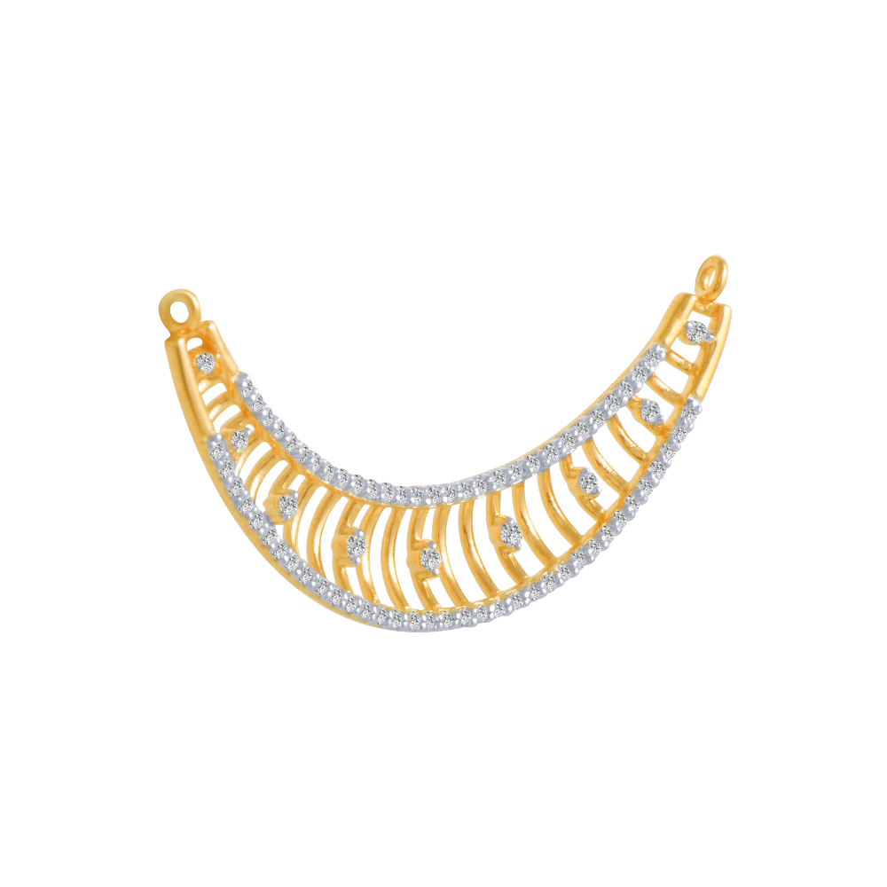 18KT (750) Yellow Gold And Solitaire Pendant For Women - Image 3
