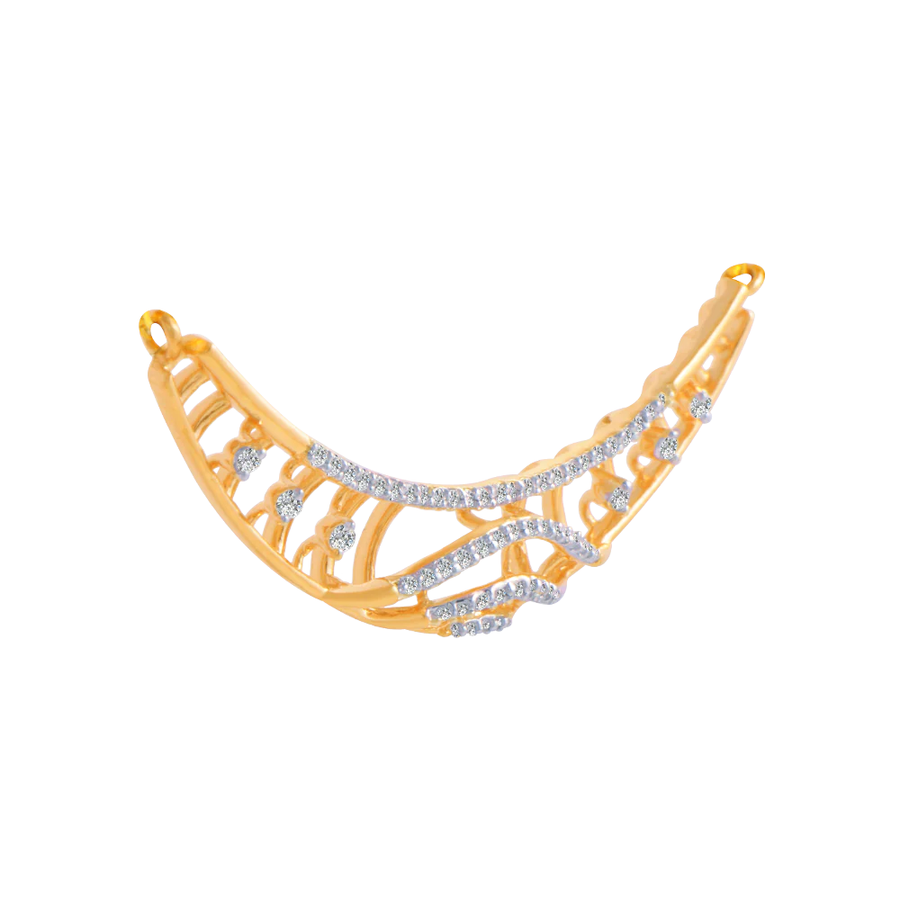 18KT (750) Yellow Gold And Solitaire Pendant For Women - Image 3