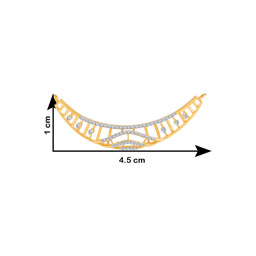 18KT (750) Yellow Gold And Solitaire Pendant For Women - Image 4