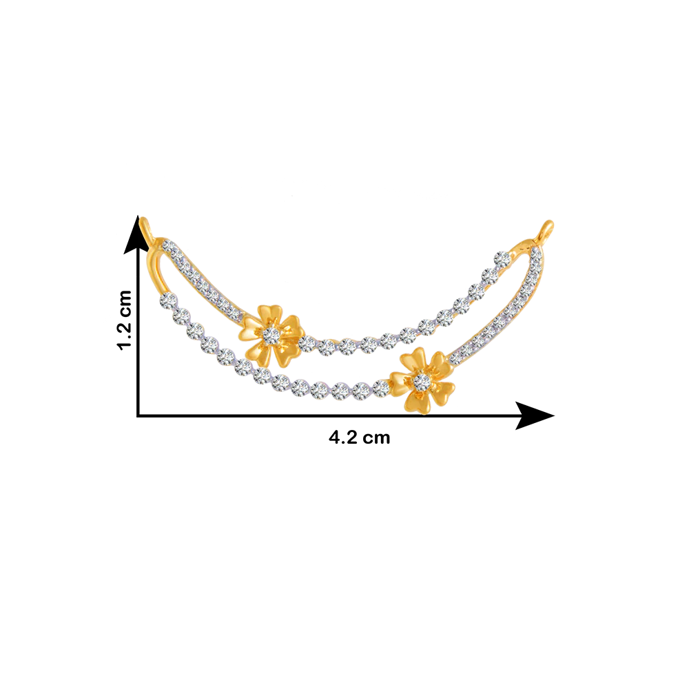 18KT (750) Yellow Gold And Solitaire Pendant For Women - Image 4