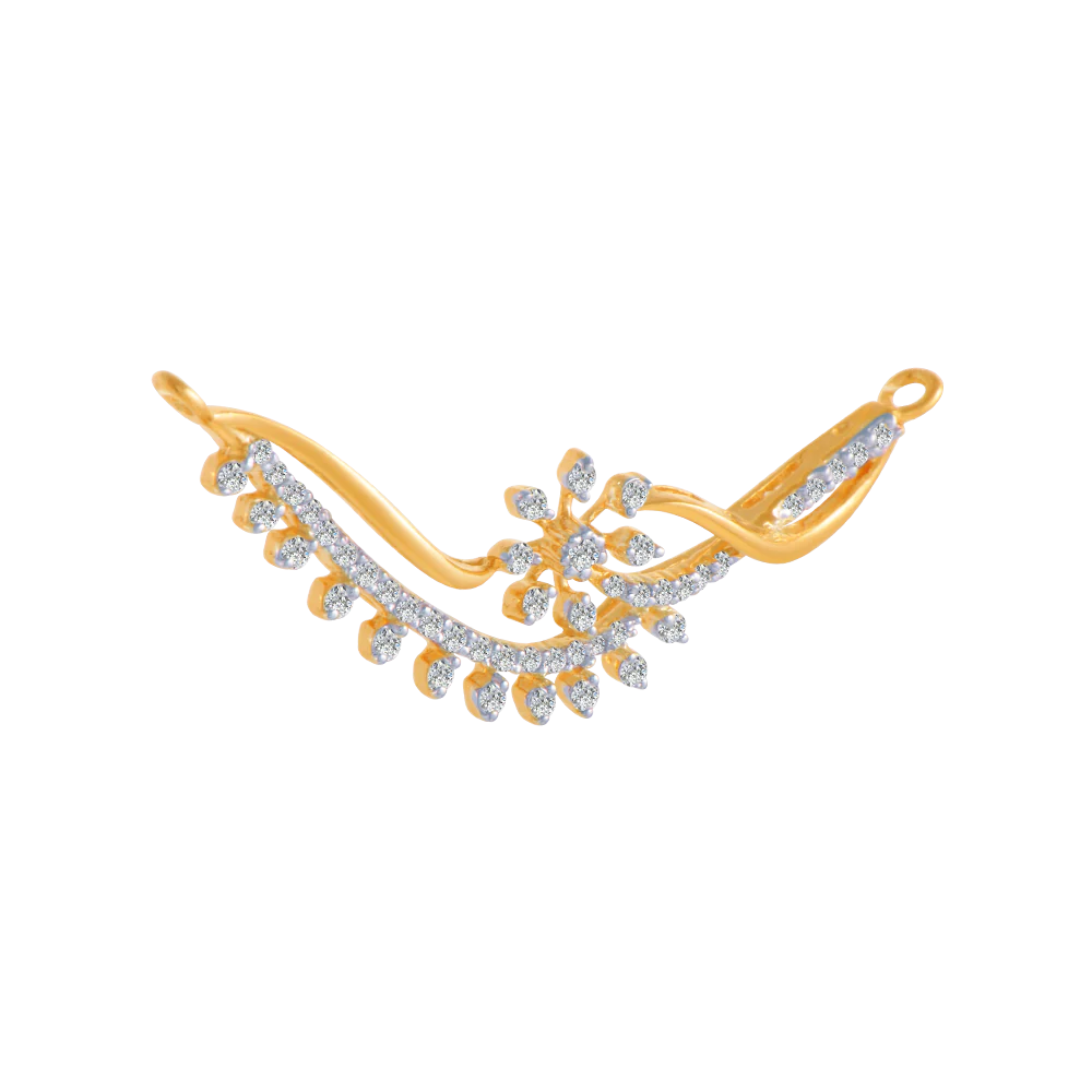 18KT (750) Yellow Gold And Solitaire Pendant For Women - Image 3