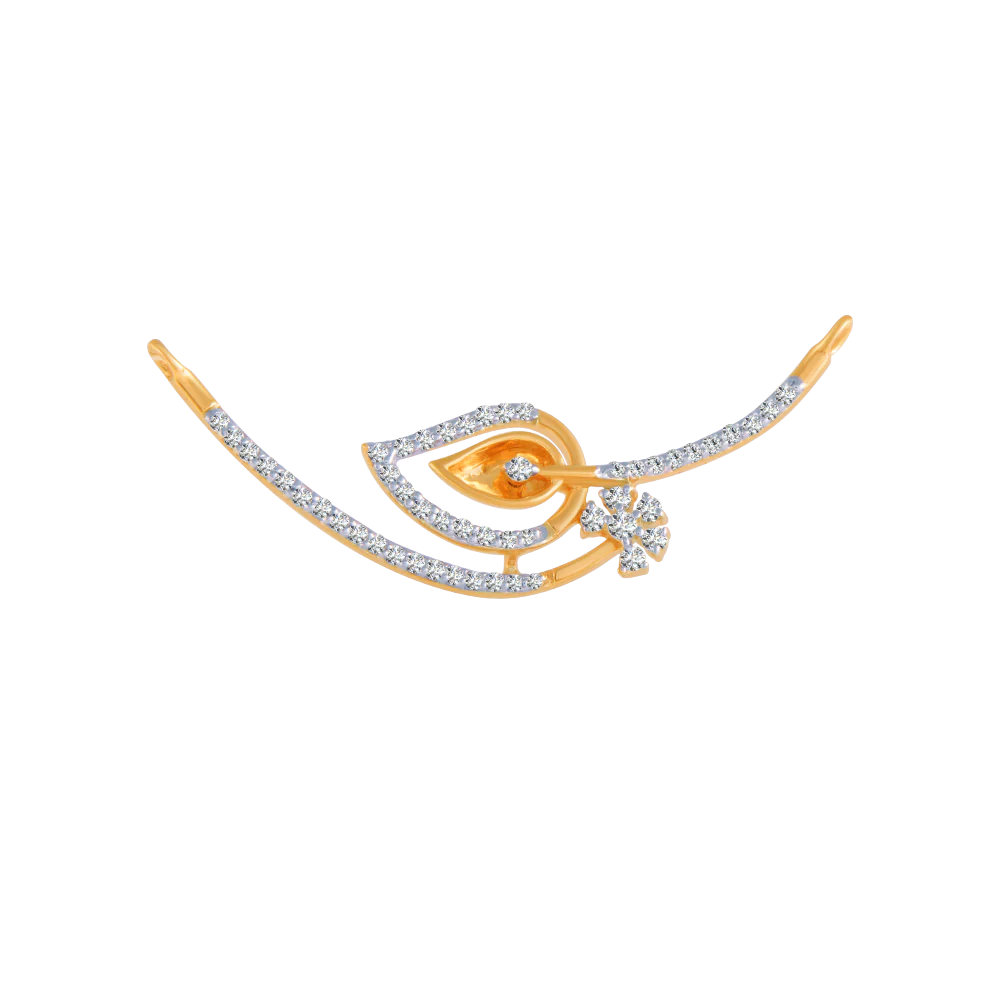 18KT (750) Yellow Gold And Solitaire Pendant For Women