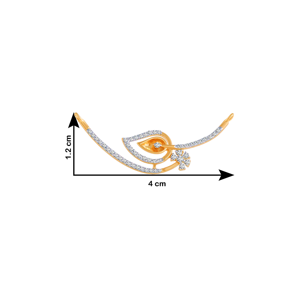 18KT (750) Yellow Gold And Solitaire Pendant For Women - Image 4