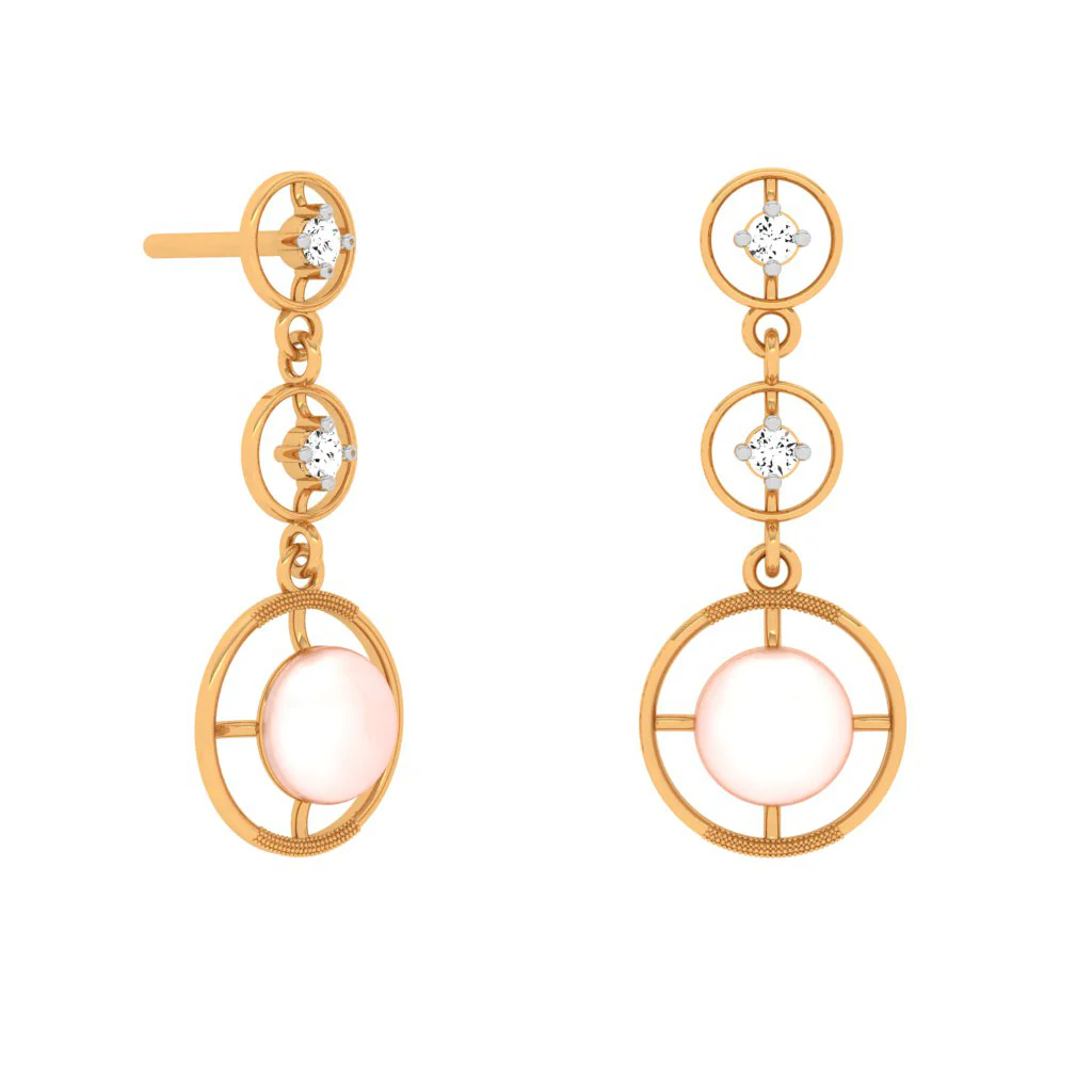 18KT Gold And Diamond Earrings For Every Festive Occasion. - Image 2
