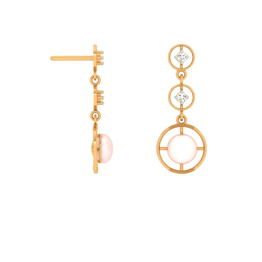18KT Gold And Diamond Earrings For Every Festive Occasion. - Image 3