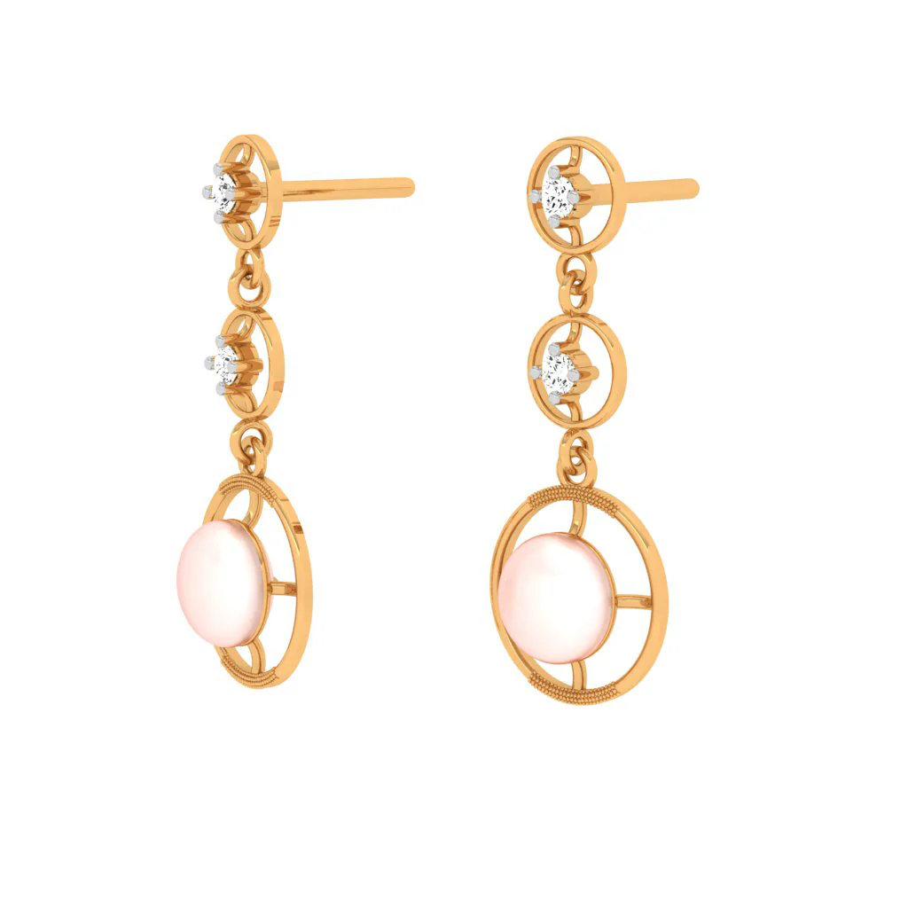 18KT Gold And Diamond Earrings For Every Festive Occasion. - Image 4