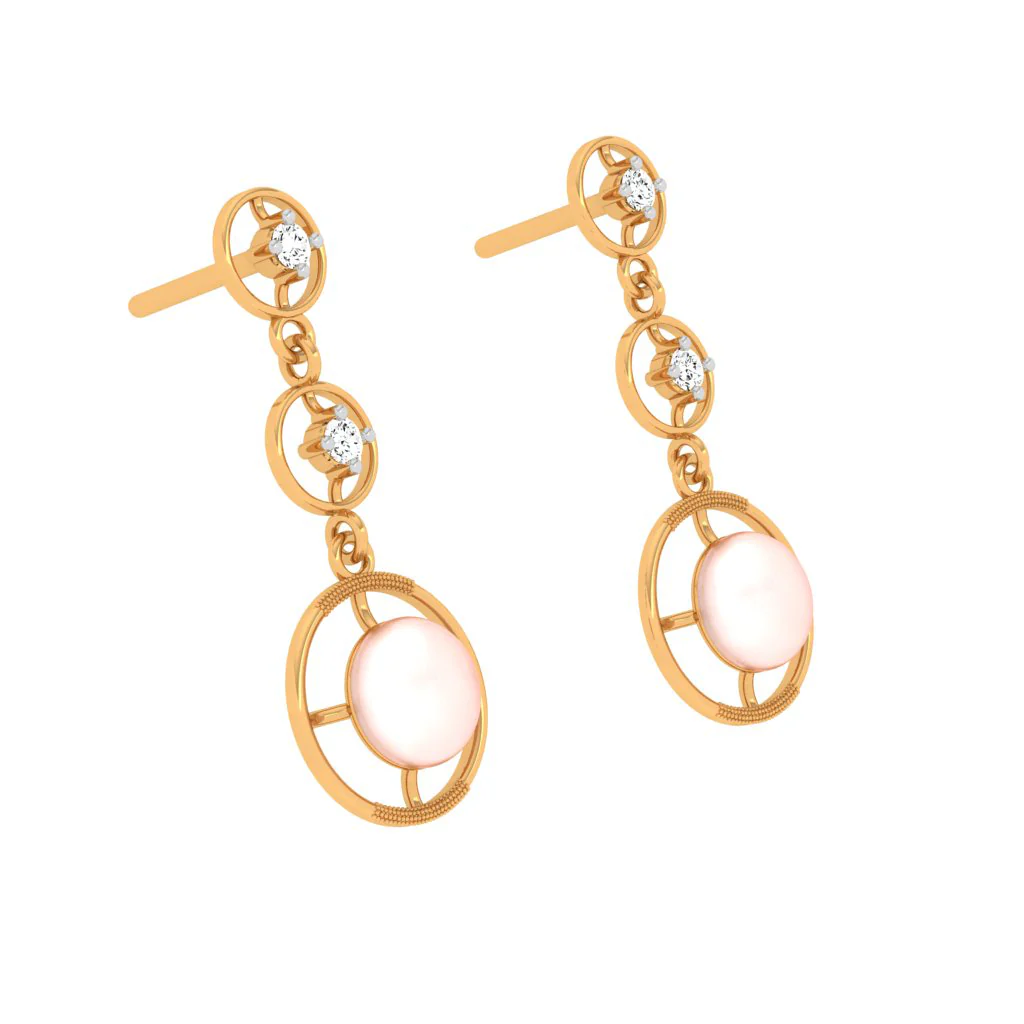 18KT Gold And Diamond Earrings For Every Festive Occasion. - Image 5