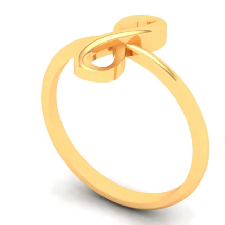 18KT Infinity Design Gold Ring From Online Exclusive Collection - Image 6
