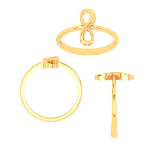 18KT Infinity Design Gold Ring From Online Exclusive Collection - Image 7