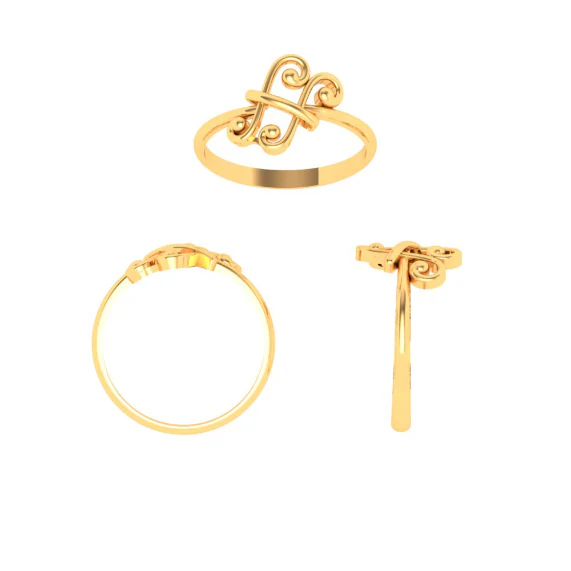 18KT Musical Note Gold Ring From Online Exclusive Collection - Image 3