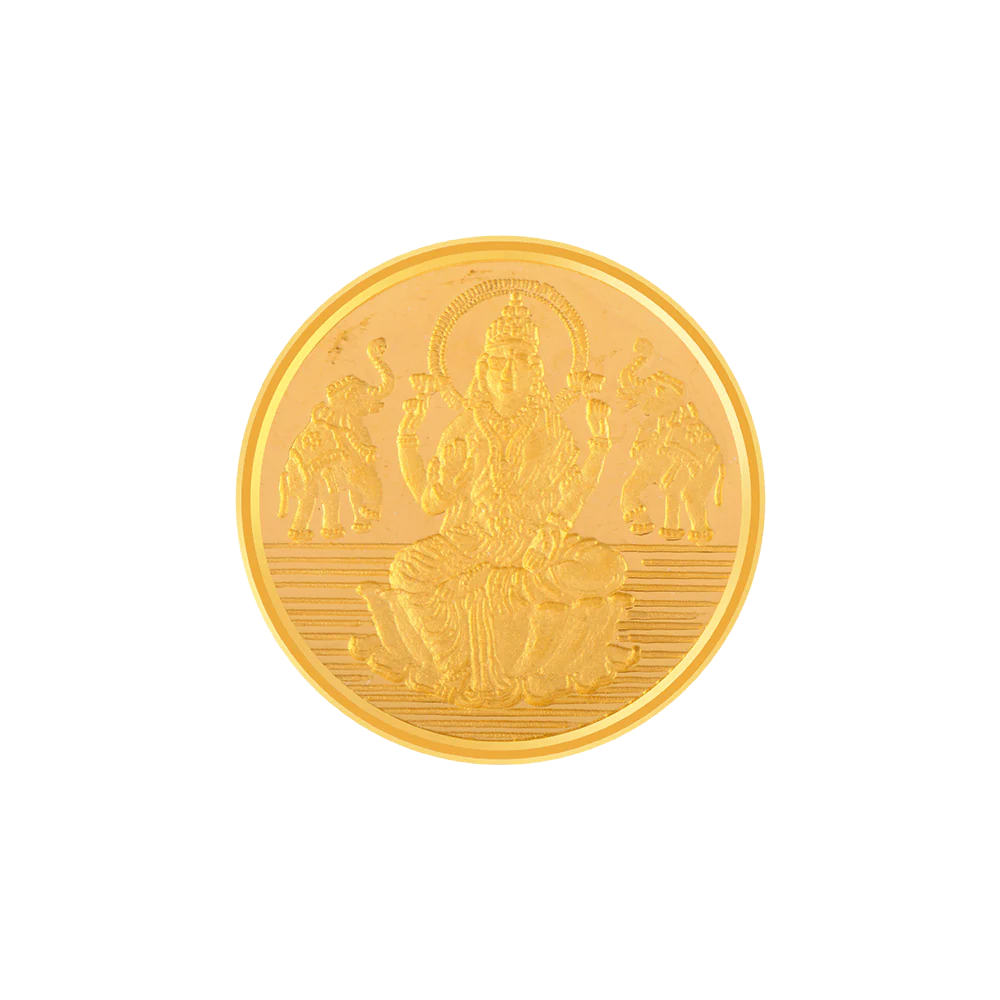 22k (916) 10 Gm Lakshmi Yellow Gold Coin