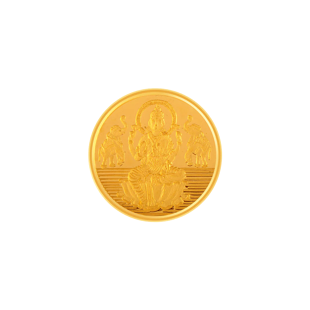 22k (916) 5 Gm Lakshmi Yellow Gold Coin