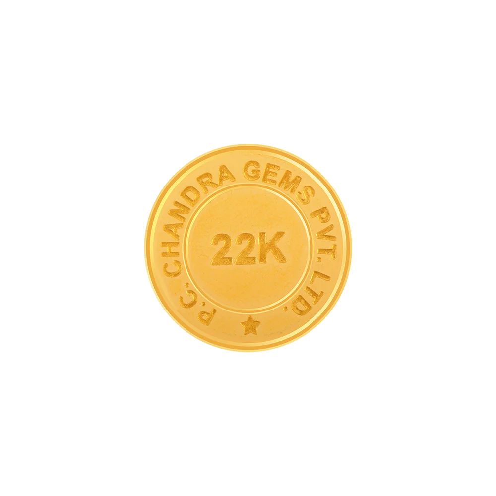 22k (916) 5 Gm Shiv Yellow Gold Coin - Image 2