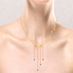 22k Alluring Gold Necklace From Mugdhaa Collection - Image 5