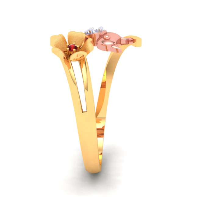 22k Beautiful Gold Ring With A Yellow Gold Bird From Online Exclusive - Image 3