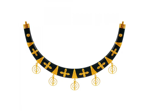 22k Black Pola Hanshuli Necklace