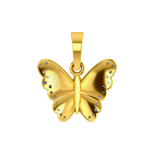 22k Butterfly Themed Exclusive Jewellery Pendant - Image 4