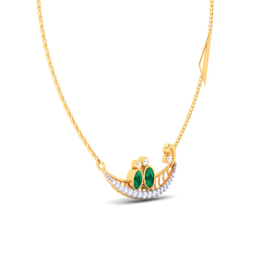 22k Charming Gold Necklace From Pc Chandra Mugdhaa Collection - Image 5