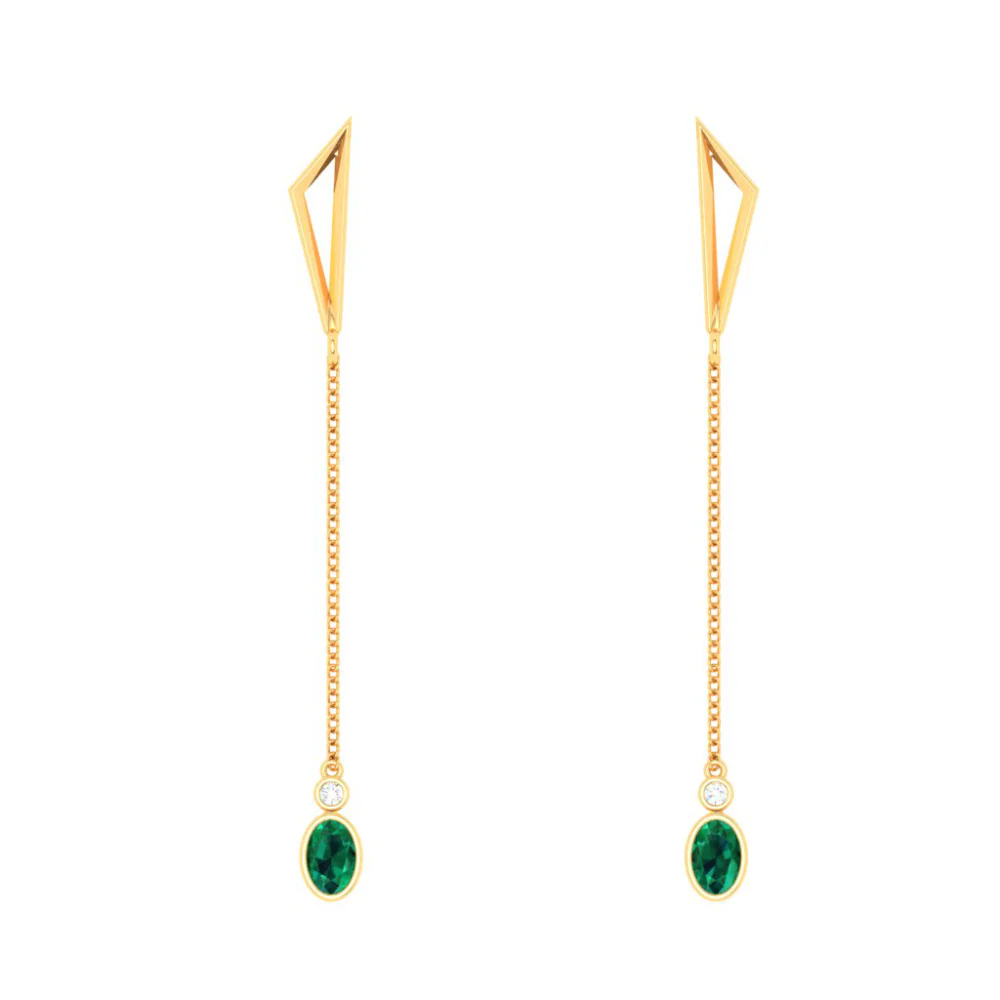 22k Classy Drop Earrings For Women From Goldlites Collection