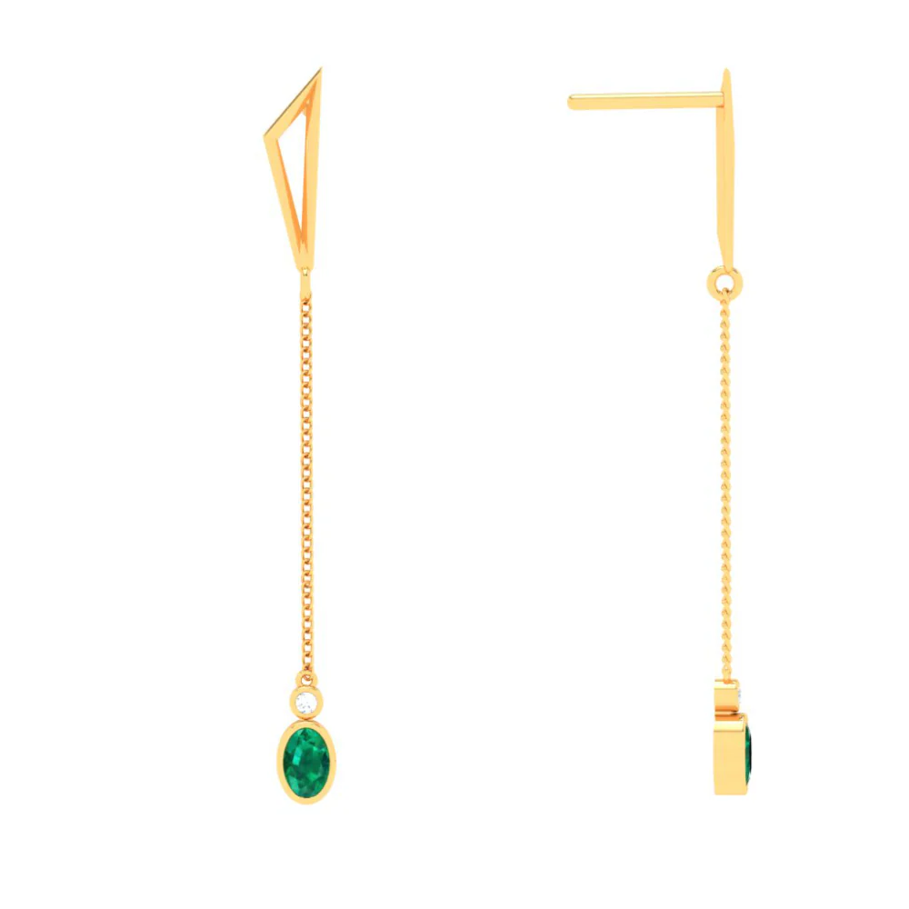 22k Classy Drop Earrings For Women From Goldlites Collection - Image 3
