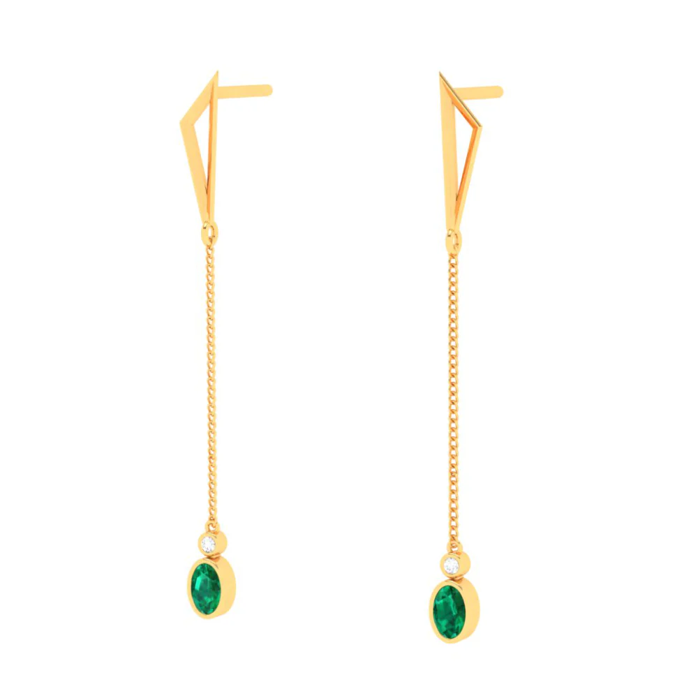 22k Classy Drop Earrings For Women From Goldlites Collection - Image 4