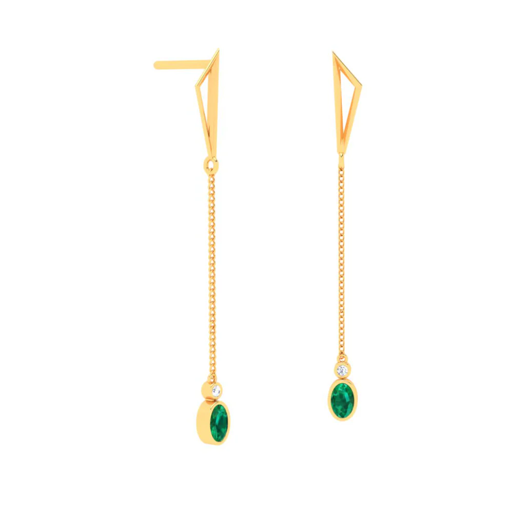 22k Classy Drop Earrings For Women From Goldlites Collection - Image 5