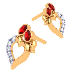 22k Diamond Embossed Gold Trinket With Modern Design - Image 5