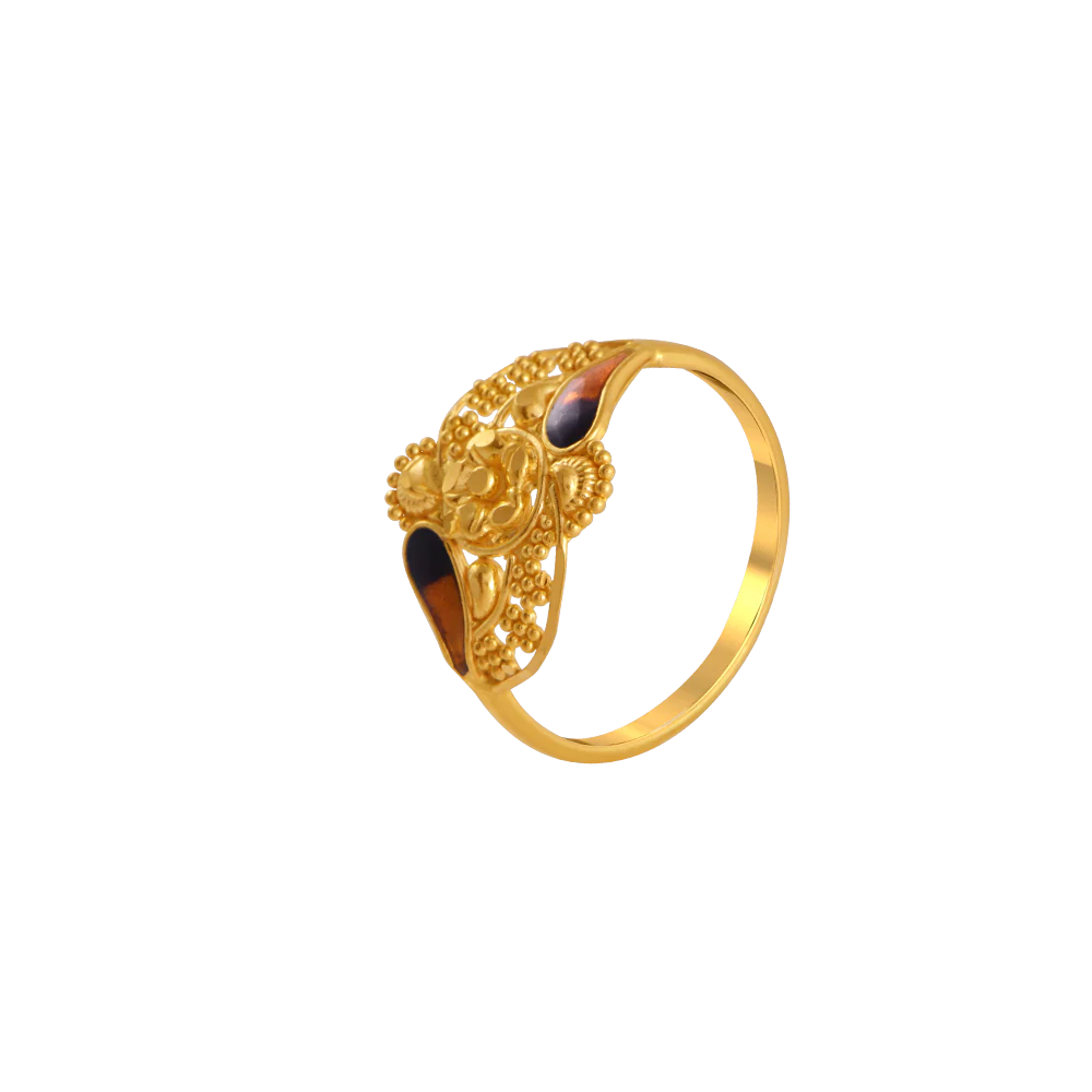 22k Droplet Gem Gold Rings From Goldlites Collection - Image 2
